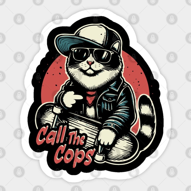 Call The Cops Sticker by Trendsdk